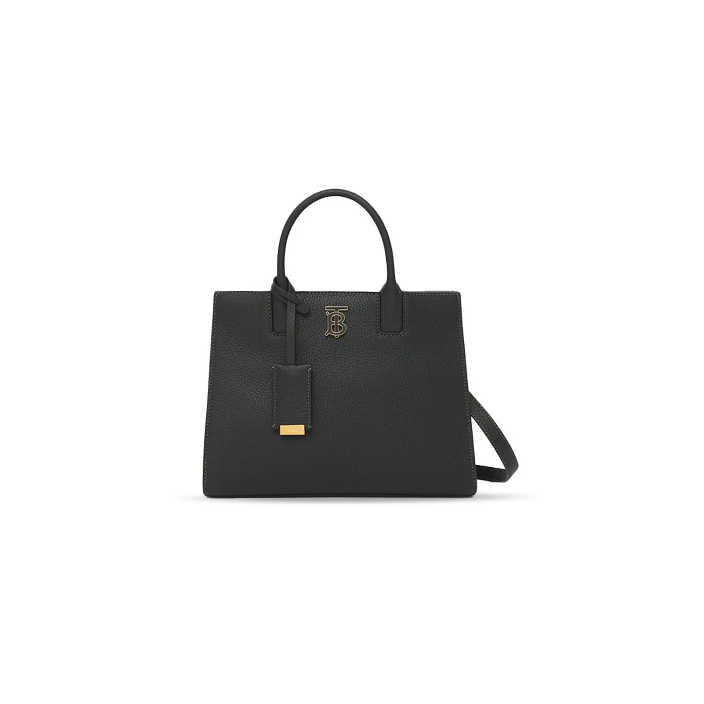 BURBERRY MINI FRANCES TOTE BAG IN GRAIN LEATHER 80490441 (27*20*11cm)